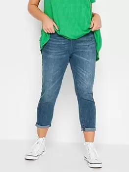 Image of Yours Grace Turn Up Jegging Indigo, Blue, Size 30-32, Women