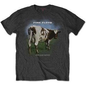 Image of Pink Floyd - Atom Heart Mother Fade Unisex Medium T-Shirt - Grey