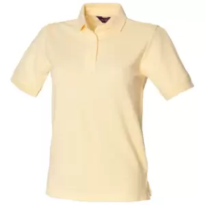 Image of Henbury Womens/Ladies 65/35 Polo Shirt (3XL) (Lemon)