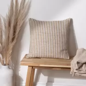 Image of Organik Stripe Cushion Natural, Natural / 45 x 45cm / Polyester Filled