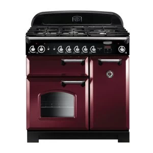 Image of Rangemaster CLA90NGFCYC 116740 CLASSIC 90cm Gas Range Cooker CranberryChrome
