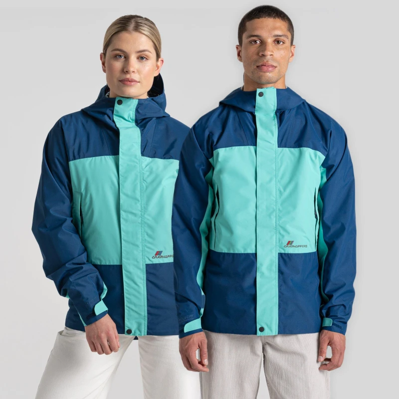 Image of Craghoppers Mens Dustin Waterproof Jacket PosBluOcnGrn male X Small