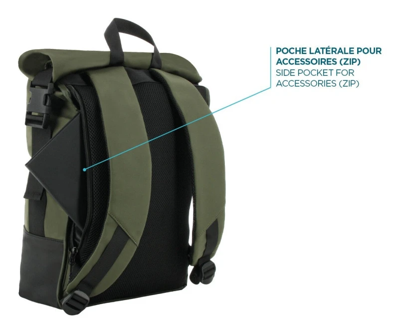 Image of Mobilis Mobilis 070006 laptop case 40.6cm (16") Backpack Black, Khaki 070006