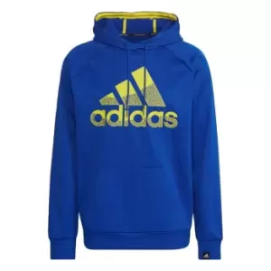 Image of adidas AEROREADY Game and Go Big Logo Hoodie Mens - Royal Blue / Royal Blue