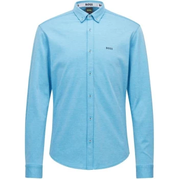 Image of Boss Biado R Longsleeve Shirt - Blue