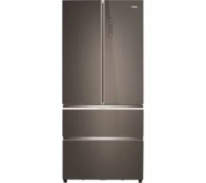 Image of Haier HB18FGSAAA 508L Frost Free American Freestanding Fridge Freezer
