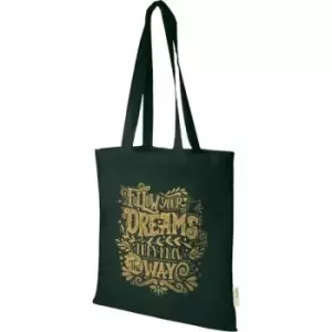 Image of Bullet Orissa Organic Cotton Tote Bag (One Size) (Dark Green)