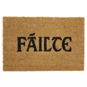 Image of JVL Failte Latex Backed Coir Mat, 40x60cm
