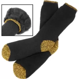 Image of Heat Holders Mens Work Socks in Black, Size 6-11 (1 Pair) Acrylic