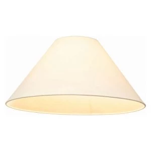 Image of Robert Dyas Village At Home Cream Cotton Drum Shade - 12"