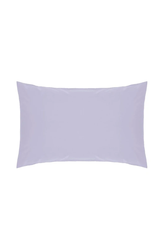 Image of Belledorm Easy Care 200 Thread Count Cotton Polyester Percale Housewife Pillowcase in Pale Lilac Pale Lilac Unisex