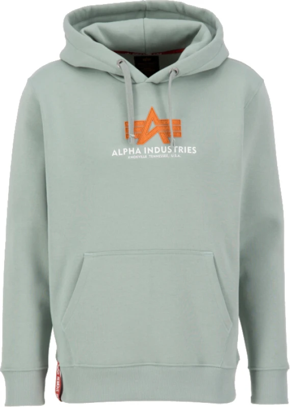 Image of Alpha Industries Basic Rubber Hoodie, green, Size S for Men