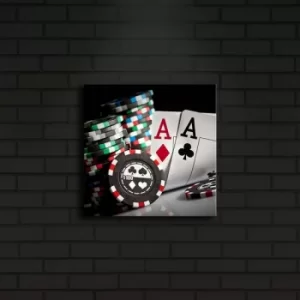 Image of 2828?ACT-21 Multicolor Decorative LED Lighted Canvas Painting