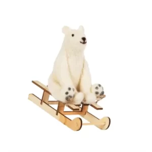 Image of Woolly Sledging Polar Bear Decoration