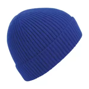 Image of Beechfield Engineered Knit Ribbed Beanie (One Size) (Bright Royal)
