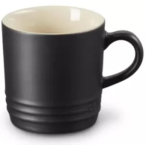 Image of Le Creuset Stoneware Cappuccino Mug Satin Black