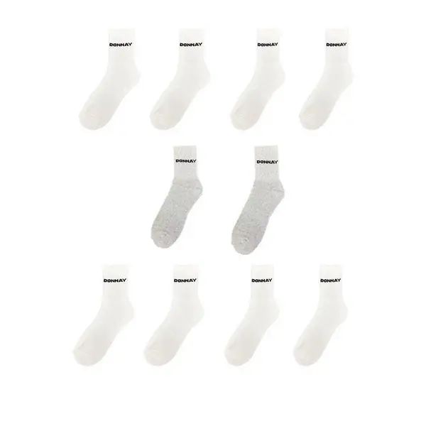 Image of Donnay 10 Pack Quarter Socks Mens - Multi 7 - 11