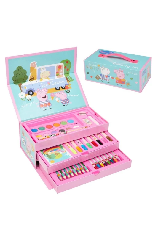 Image of Peppa Pig Colouring Set Multi