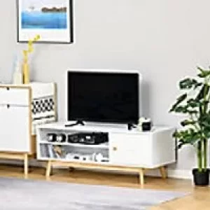 Image of Homcom TV Stand White 395 x 445 mm