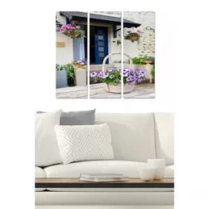 Image of MDF1147028 Multicolor Decorative MDF Painting (3 Pieces)