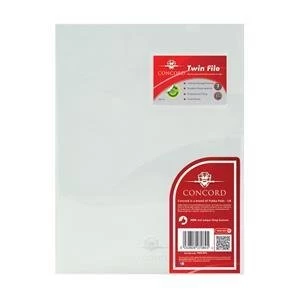 Image of Original Concord Twinfile Presentation Folder Polypropylene A4 Clear Pack of 5
