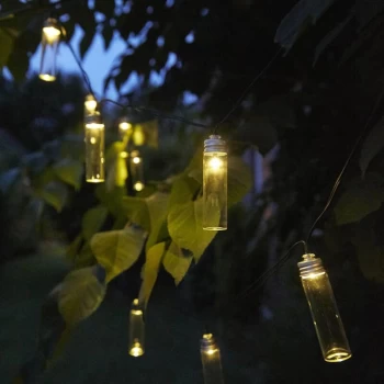 Image of Solar LED Garden Party Lights 14 pcs Gordo Transparent - Transparent - Luxform
