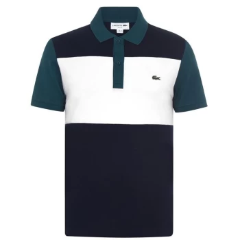 Image of Lacoste Colour Block Polo Shirt - Multi