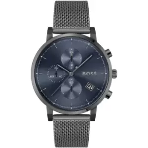 Image of Mens BOSS Integrity Analog Blue Dial Watch