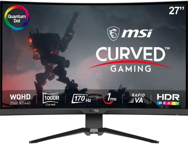 Image of Cooler Master 27" GM27-FQS ARGB Quad HD Curved IPS Gaming LED Monitor