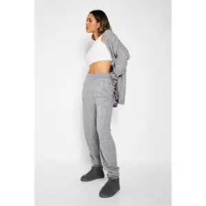 Image of I Saw It First Soft Knit Loose Fit Trousers - Grey