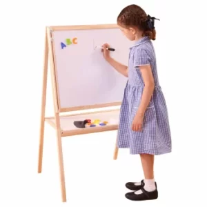 Image of Liberty House Toys Childrens Height Adjustable Double Sided Easel, Wood