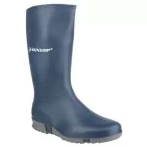 Image of Sport Plain Rubber Wellingtons Blue/Grey Size 36