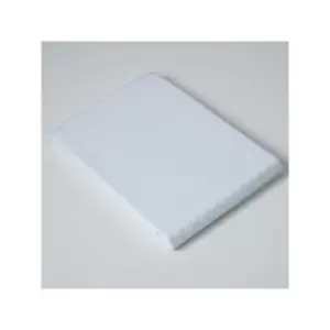 Image of Belledorm Hotel Suite Satin Stripe 540 Thread Count 100% Cotton Flat Sheet, White, Single