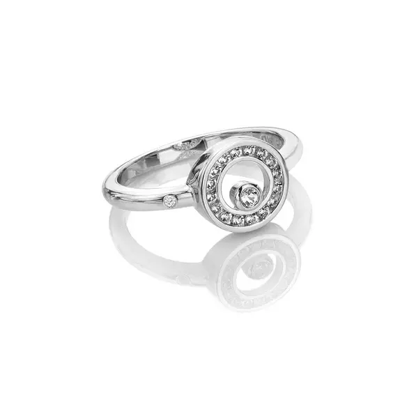 Image of Hot Diamonds Orbit Ring DR259/M Size: Size M
