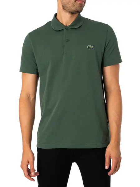 Image of Lacoste Regular Fit Polo Shirt Dark Green S
