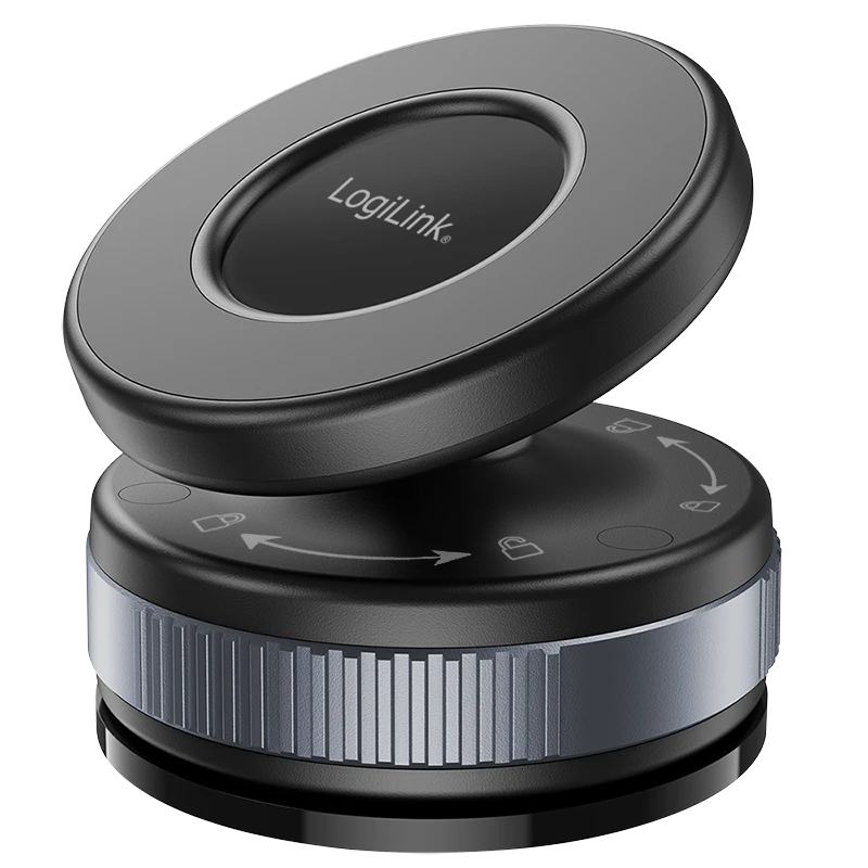 Image of LogiLink Smartphone car holder. vacuum magnetic. 360