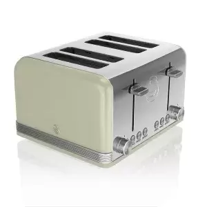 Image of Swan ST19020GN 4 Slice Retro Toaster