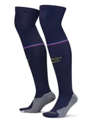 Image of Nike Youth Barcelona 21/22 Third Socks, Blue, Size L, Men