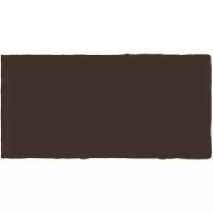 Image of Black Rustic Effect Wall Tile 7.5 x 15cm - Artisan