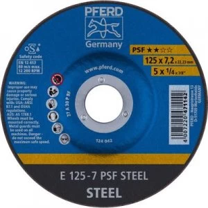 Image of PFERD 62012634 Psf Steel Grinding disc (off-set) 125mm 22.23mm 10 pc(s)