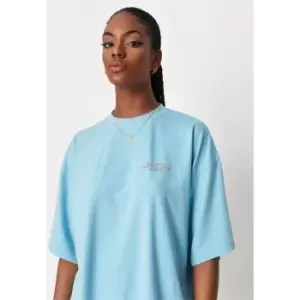 Image of Missguided Tee Missguided - Blue