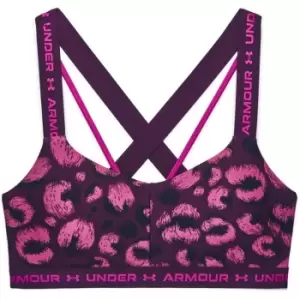 Image of Under Armour Armour Crossback Sports Bra Womens - Purple