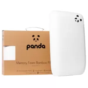 Image of Panda Bamboo Pillow White