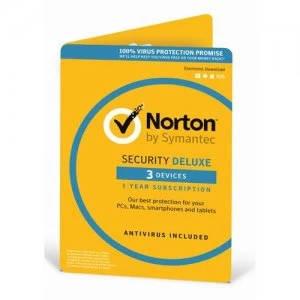 Image of Norton Security Deluxe (3.0) 1 User (3 Devices) 12 Months Security Software (DVD Pack)