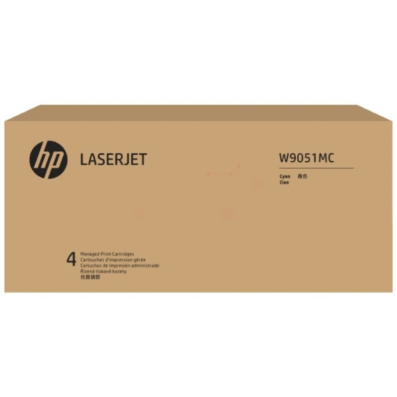 Image of HP W9051MC Toner-kit cyan Contract. 52K pages ISO/IEC 19798 for HP E 8