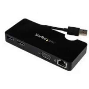 Image of StarTech Universal USB 3.0 Laptop Mini Docking Station With HDMI Or VIDA Gigabit Ethernet USB 3.0
