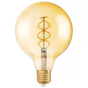 Image of Osram Vintage 1906 LED Globe Spiral 5W 25 Watt Gold ES Bulb