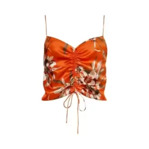 Image of AllSaints AllSaints Alexia Drada Top Womens - Orange