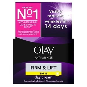 Image of Olay Anti-Wrinkle Firm and Lift Day Cream SPF15 50ml
