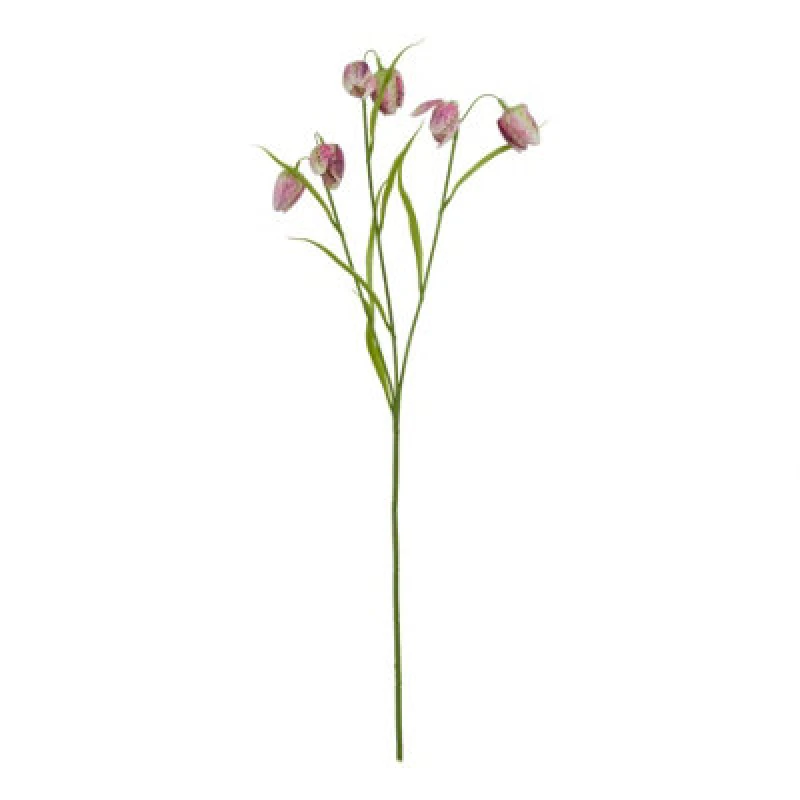 Image of Hill Interiors The Natural Garden Collection Fritillaria Stem Artificial Flower Purple/green (One Size)